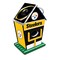MasterPieces Officially Licensed NFL Pittsburgh Steelers outdoor wood birdhouse!
